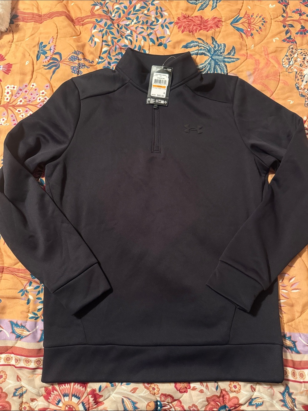 NWT Under Armour Men’s Black Quarter Zip